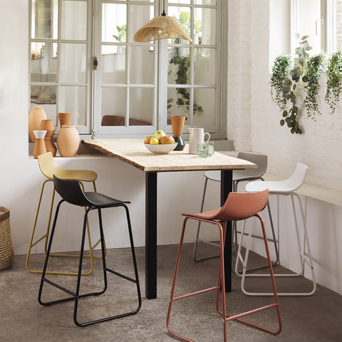 Tabouret De Bar Îlot Otac Polypropylène Blanc