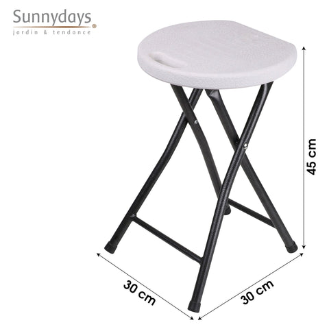 Tabouret Pliable D30 Blanc