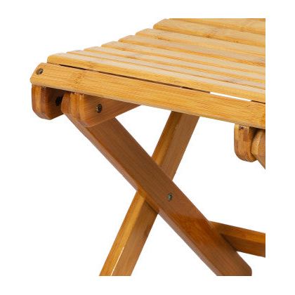 Tabouret Pliable En Bambou