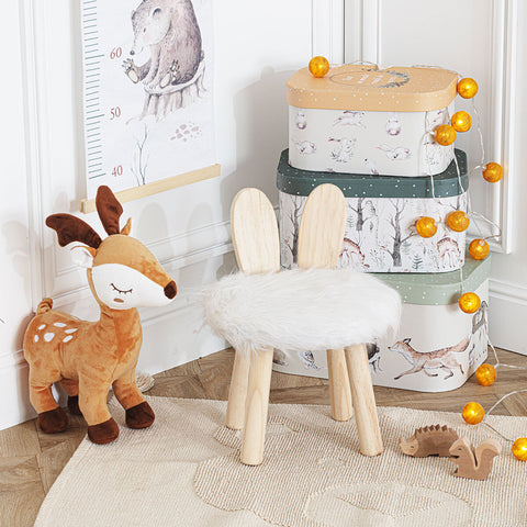 Tabouret Pour Enfant Lapin Blanc