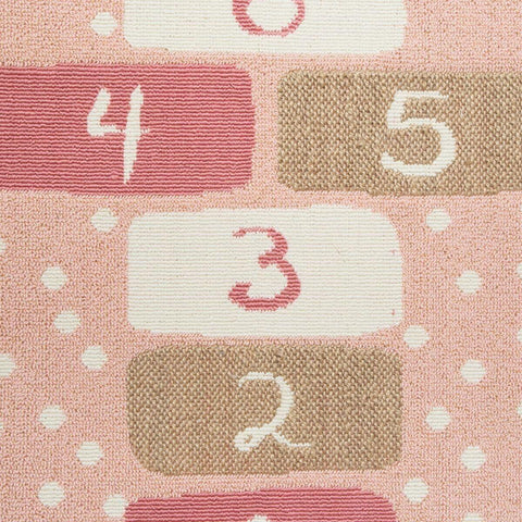 Tapis Pour Enfant Marelle Fille 80x150 Rose