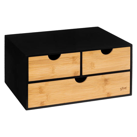 Tour De Rangement Bava En Bambou Noir