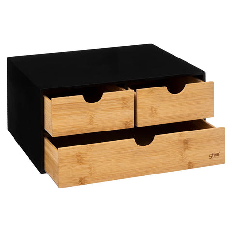 Tour De Rangement Bava En Bambou Noir