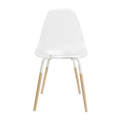 chaise scandinave plexi transparente