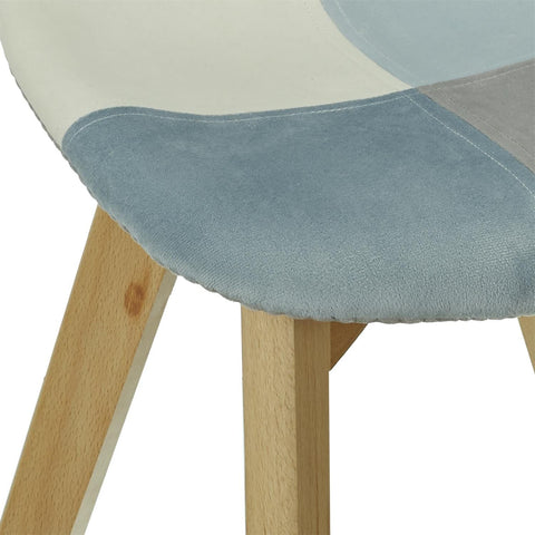 Chaise Patchwork Enfant Leonie Bleu