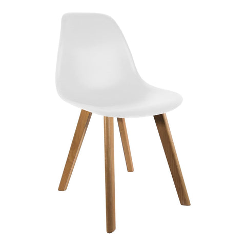 Chaise Scandinave Coque Blanche