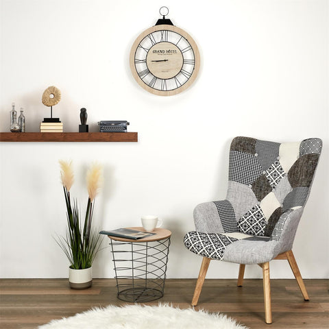 Fauteuil Gris Helsinki Patchwork