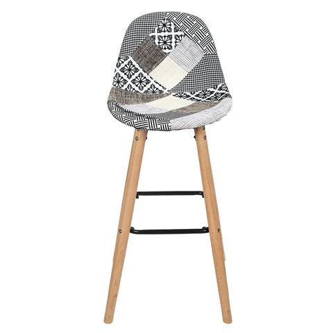 Chaise De Bar Patchwork Gris