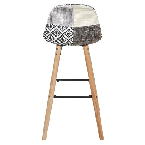 Chaise De Bar Patchwork Gris